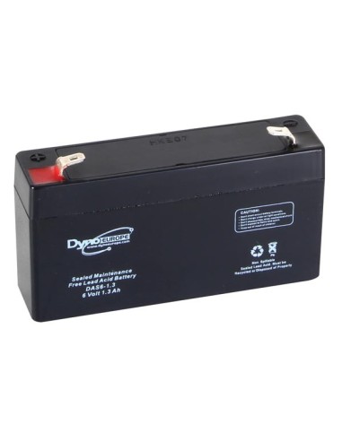 LEAD ACID BATTERY 6 V - 1.3 Ah 98 x 25 x 56 mm