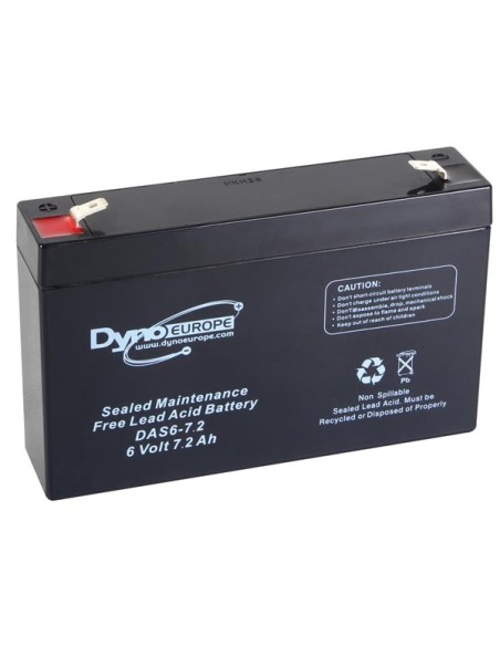 LEAD ACID BATTERY 6 V - 7.2 Ah 150 x 34 x 100 mm