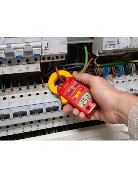 DIGITALE AMPÈRETANG - CAT III - 600 V - AC - MET DATA-HOLD FUNCTIE