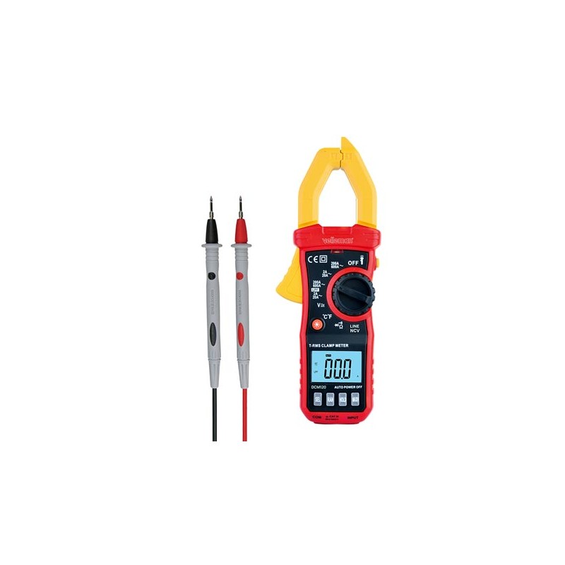 Digital clamp meter - CAT III - 600 VAC - NCV - with data-hold function