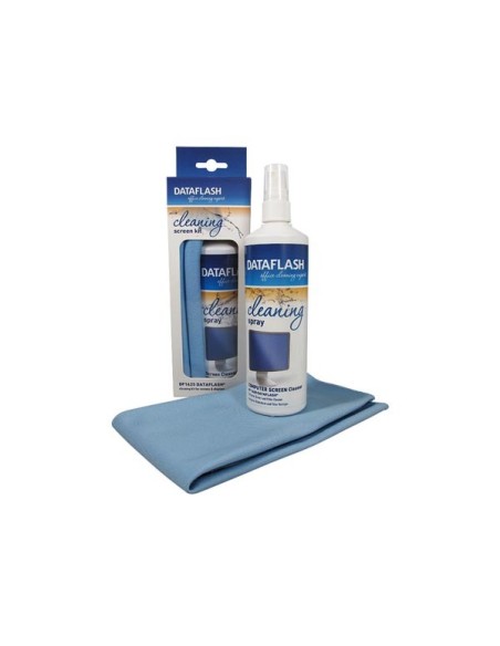 SPRAY NETTOYANT + CHIFFON MICROFIBRE POUR ÉCRANS