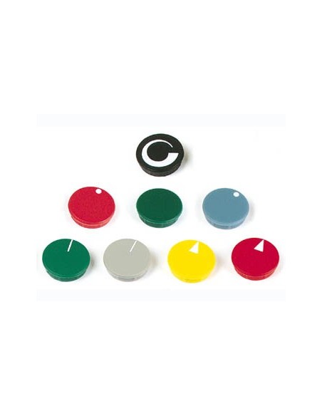 LID FOR 10mm BUTTON (GREY - WHITE LINE)
