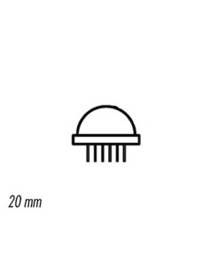 20mm JUMBO LED LAMP GREEN DIFFUSED 2