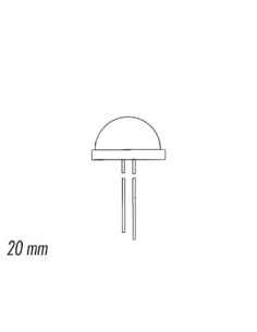 JUMBO LED 20mm ROOD DIFFUUS