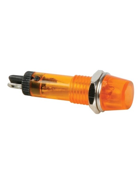 RONDE SIGNAALLAMP 8mm 12V ORANJE