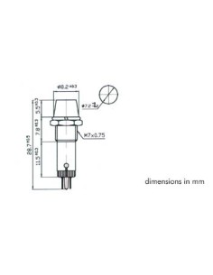 KONTROLL-LAMPE - RUND - GELB/ORANGE - 12 V - 8 mm 2