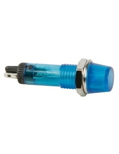RONDE SIGNAALLAMP 8mm 12V BLAUW