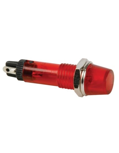 KONTROLL-LAMPE - RUND - ROT- 220 V - 8 mm