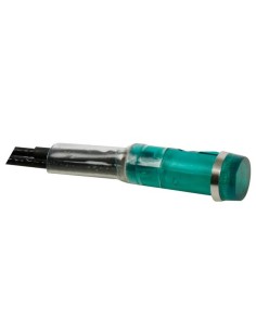 RONDE SIGNAALLAMP 9 mm 220 V GROEN