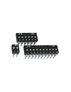 LOW-PROFILE DIP SWITCH 8 POSITIONS