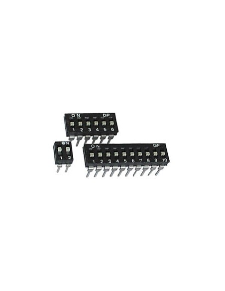 LOW-PROFILE DIP SWITCH 8 POSITIONS