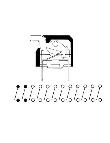 INTERRUPTEUR DIP PIANO 4 POSITIONS