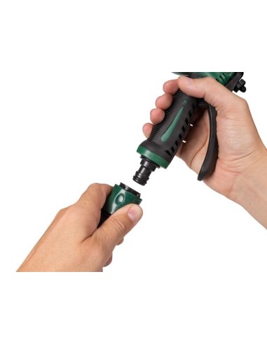 TUYAU D'ARROSAGE EN SPIRALE AVEC PISTOLET - 15 m