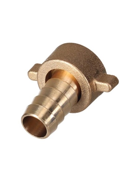 MESSING KRAANAANSLUITING - BINNENDRAAD 3/4" - SLANG 5/8"