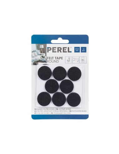 BANDE FEUTRE - ROND 25 mm - 16 pcs