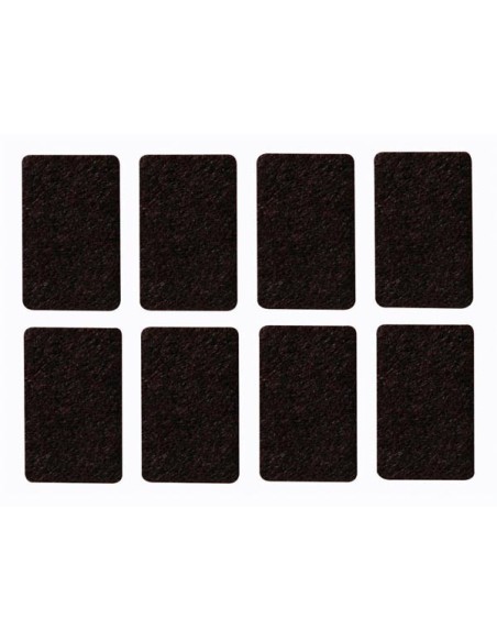 FELT TAPE - RECTANGLE 30 mm x 48 mm - 8 pcs
