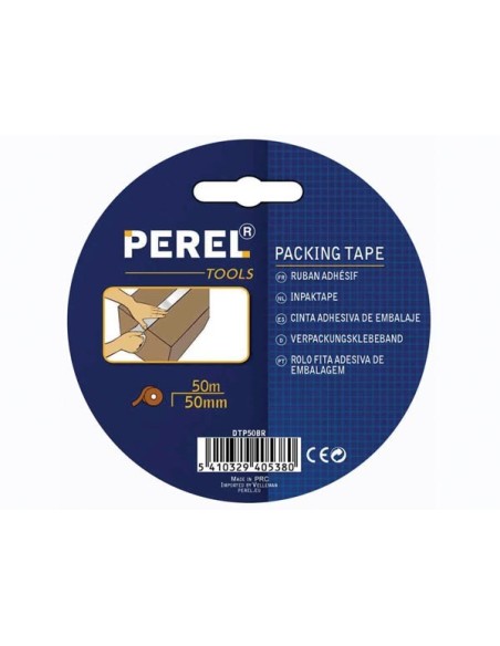 VERPACKUNGSKLEBEBAND - 50 mm x 50 m - BRAUN