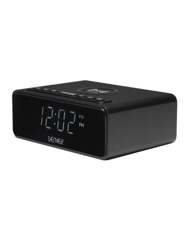 CRQ-105 FM CLOCK RADIO WITH QI CHARGING