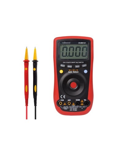 DIGITAL MULTIMETER - CAT III 600 V / CAT IV 300 V - 2000 COUNTS - AUTO SELECT - SMART RANGE