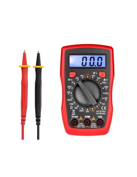 DIGITAL MULTIMETER - CAT II 500V / CAT III 300 V - 200 mA