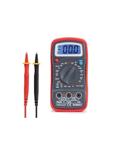 DIGITAL-MULTIMETER - CAT. III 600 V - 1999 COUNTS - DATA HOLD / HINTERGRUNDBELEUCHTUNG / SUMMER