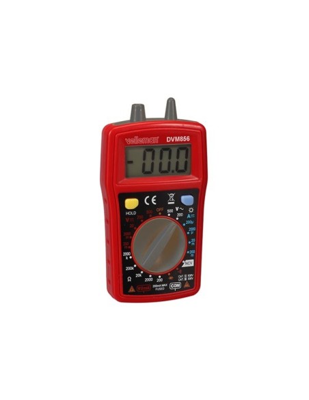 DIGITAL MULTIMETER - CAT III 300 V / CAT II 500 V - 10 A - 1999 COUNTS - NCV / LED TORCH / DATA HOLD  / BACKLIGHT / BUZZER