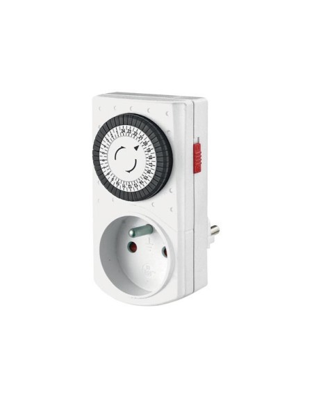 MINI-24-Std.-ZEITSCHALTUHR - STECKER-TYP E (FRANZÖSISCHES SYSTEM)