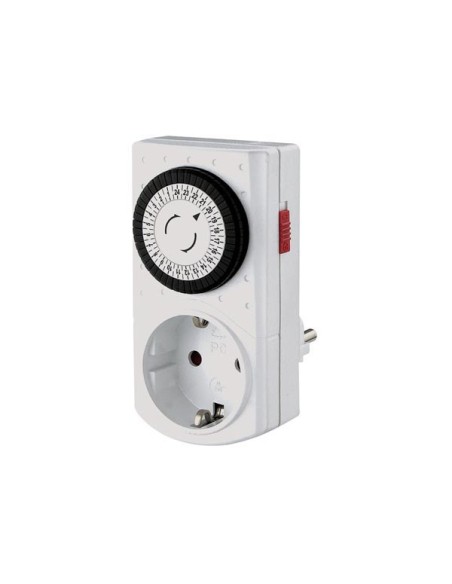 MINI-24-Std.-ZEITSCHALTUHR - SCHUTZKONTAKT (DEUTSCHES SYSTEM)