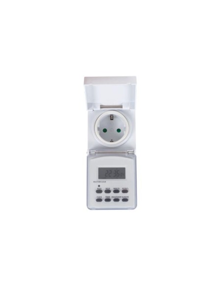 DIGITAL TIMER - WEEKLY PROGRAMMABLE - FOR OUTDOOR USE - SCHUKO