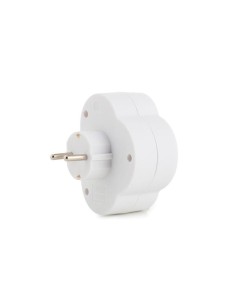 ADAPTOR WITH ON/OFF SWITCH - 2 SOCKETS - SCHUKO 2