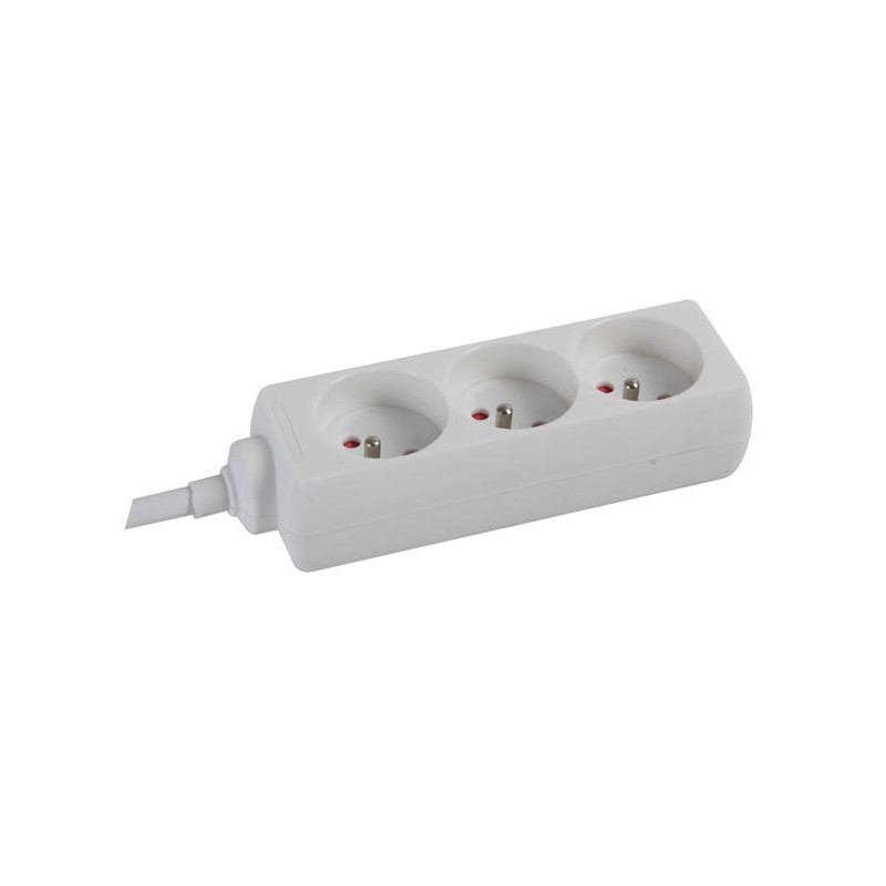 3-WAY SOCKET-OUTLET - PIN EARTH
