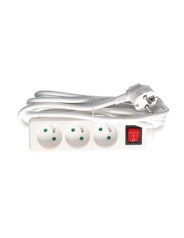 3-FACH-STECKDOSENLEISTE - MIT SCHALTER - KABEL:...