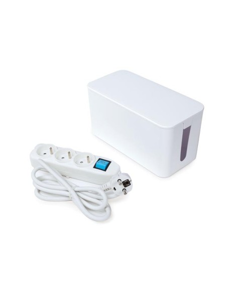 3-VOUDIGE STEKKERDOOS MET KABELBOX - PENAARDE
