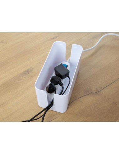 3-VOUDIGE STEKKERDOOS MET KABELBOX - SCHUKO