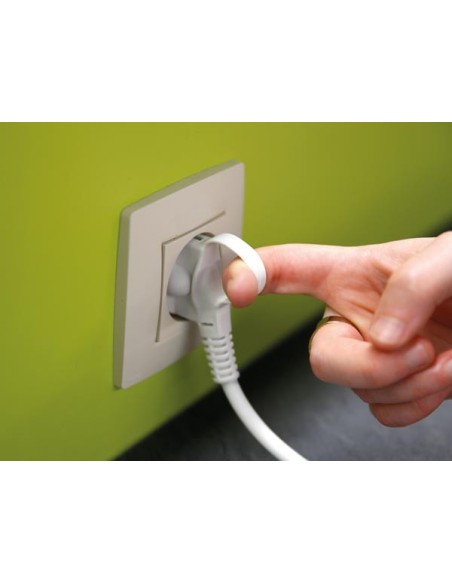 4-WAY POWER STRIP WITH SWITCH - RED/WHITE - FRENCH PLUG