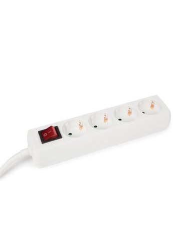 4-WAY SOCKET-OUTLET WITH SWITCH - SCHUKO