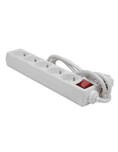 5-WAY SOCKET-OUTLET WITH SWITCH - PIN EARTH