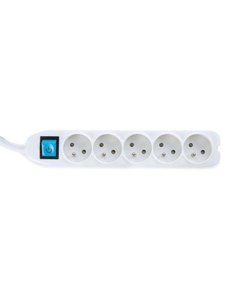 SOCKET OUTLET WITH CABLE ORGANIZER - 5 SOCKETS - PIN EARTH