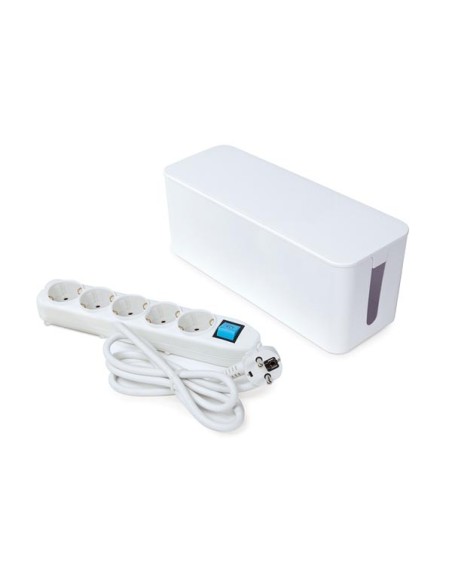 5-VOUDIGE STEKKERDOOS MET KABELBOX - SCHUKO