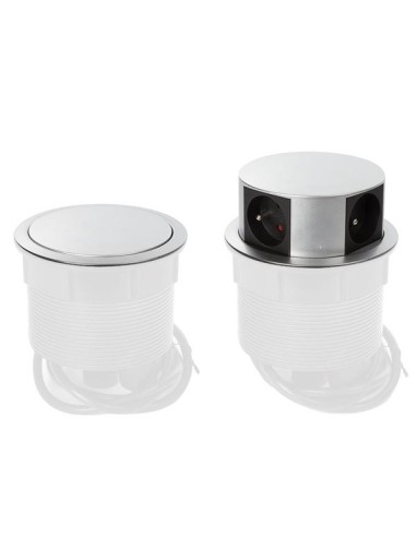 4-WAY POP-UP DESKTOP SOCKET - PIN EARTH