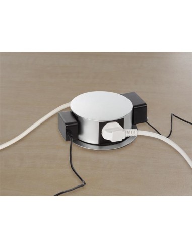 4-WAY POP-UP DESKTOP SOCKET - PIN EARTH