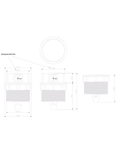 4-FACH-STECKDOSENTURM - VERSENKBAR -...