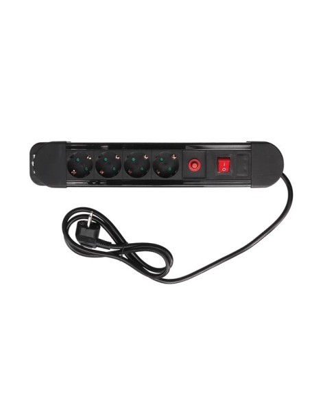 4-WAY SOCKET-OUTLET WITH OVERLOAD PROTECTION - SCHUKO