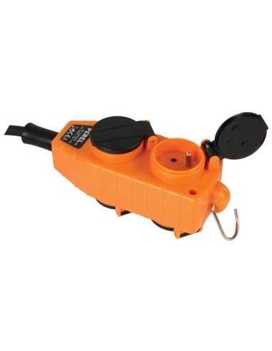 CÂBLE EN NÉOPRÈNE ROBUSTE AVEC BLOC MULTIPRISE...