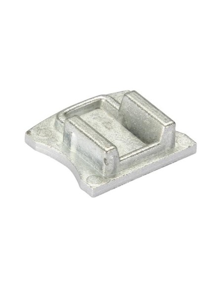 ALUMINIUM END CAP FOR SL15 LED PROFILE WITHOUT CABLE HOLE - SILVER