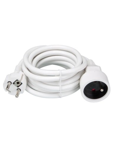 EXTENSION CABLE - 3 m - WHITE - 3G1.5 - FRENCH SOCKET