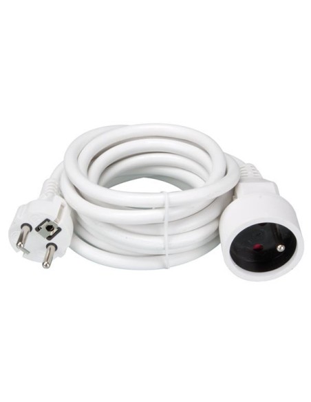 VERLÄNGERUNGSKABEL - 3 m - WEIß - 3G1.5 - STECKER-TYP E (FRANZÖSISCHES SYSTEM)