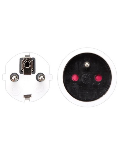 EXTENSION CABLE - 3 m - WHITE - 3G1.5 - FRENCH SOCKET