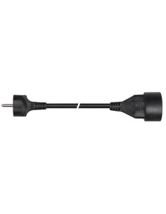 EXTENSION CABLE - 3 m - BLACK - 3G1.5 - FRENCH SOCKET 2