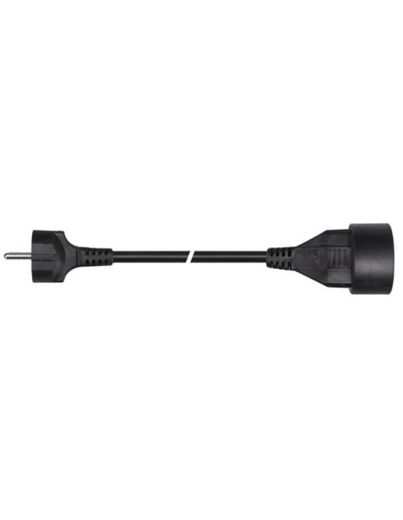 VERLENGKABEL - 3 m - ZWART - 3G1.5 - PENAARDE